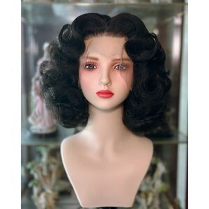 Pinup Inspired Black Lacefront Wig